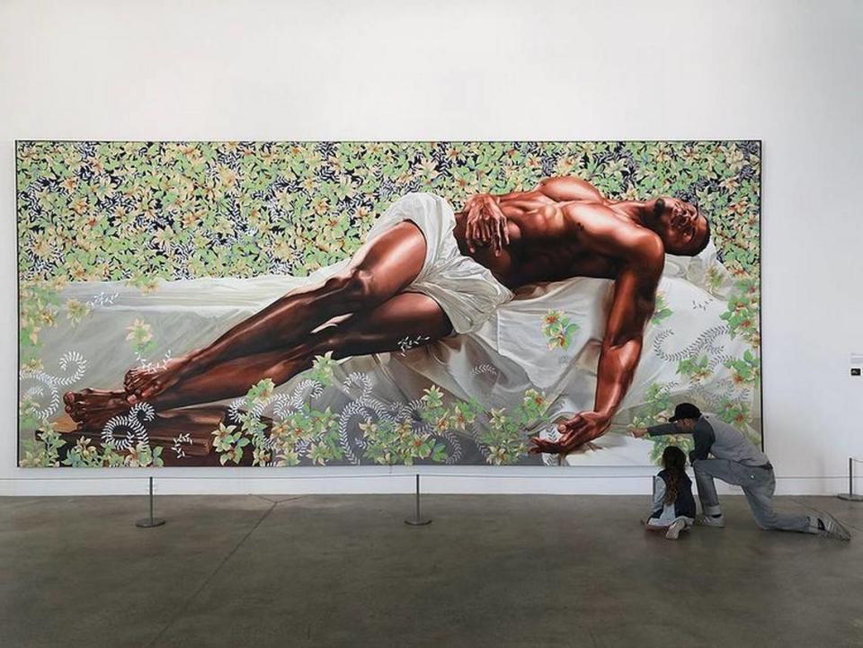 "Sleep", Kehinde Wiley, 2008.