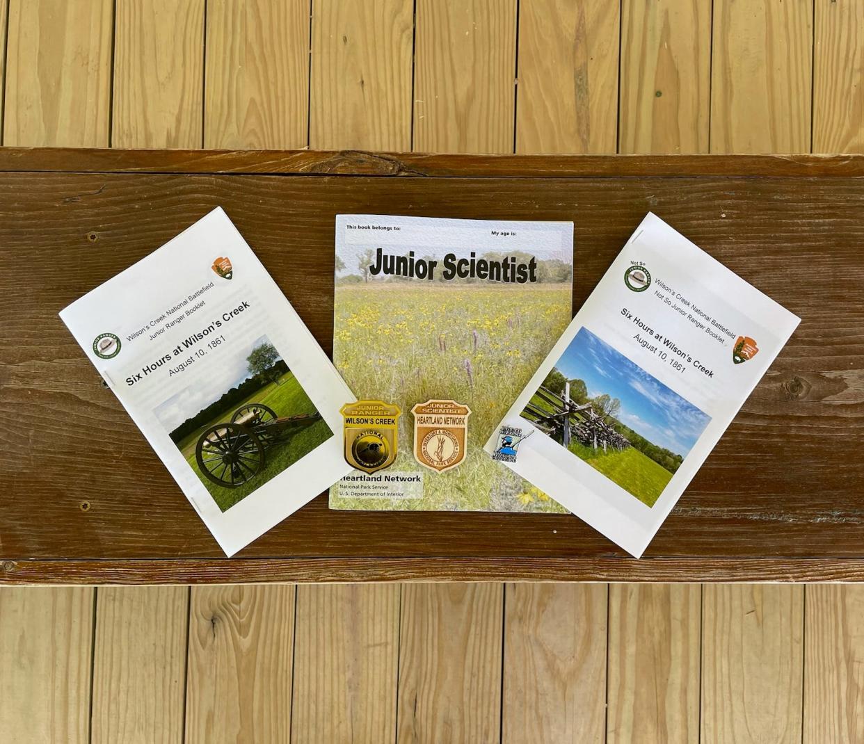 Junior Ranger booklets and badges.