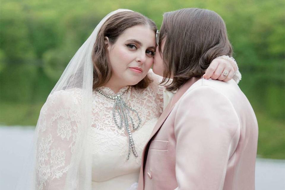 <p><a href="https://www.instagram.com/corbingurkin/">Corbin Gurkin</a></p> Beanie Feldstein and Bonnie-Chance Roberts wedding