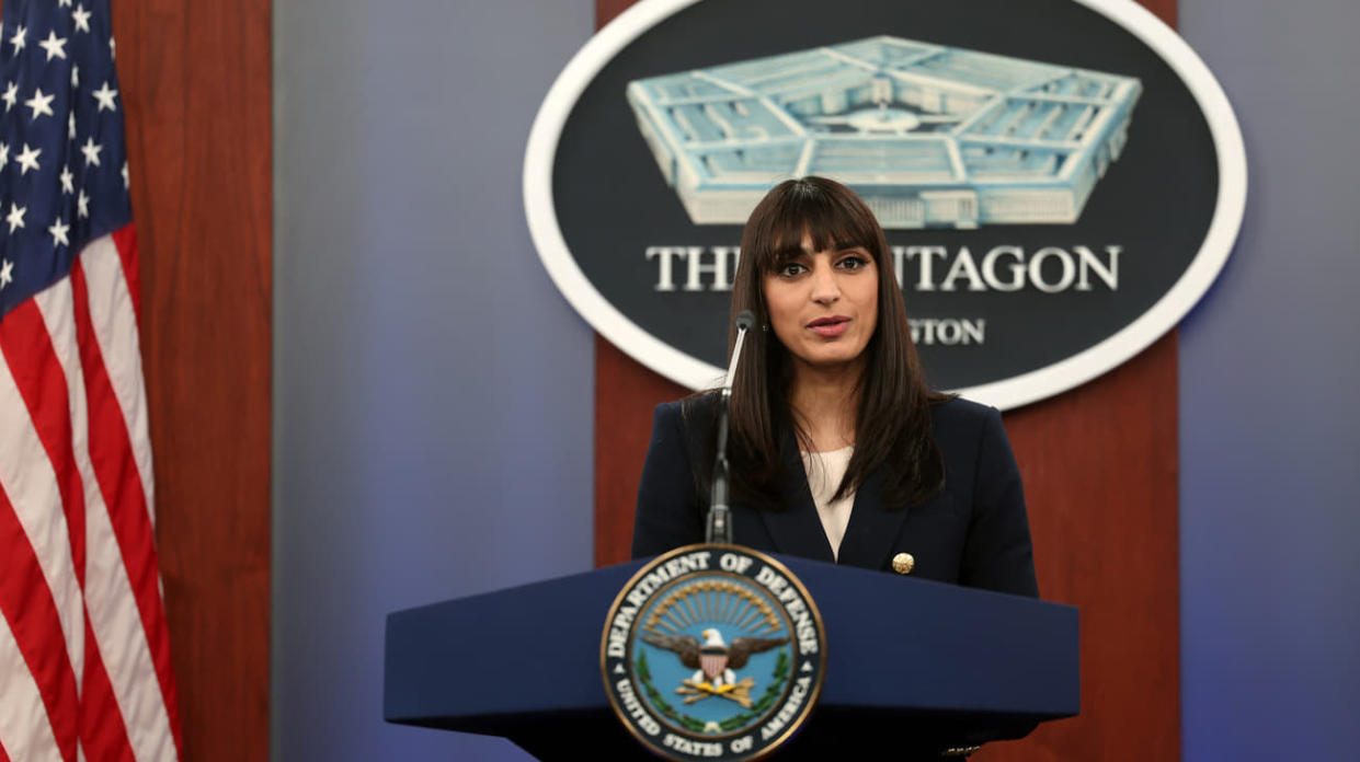 Sabrina Singh, spokesperson of the Pentagon. Stock photo: Getty Images