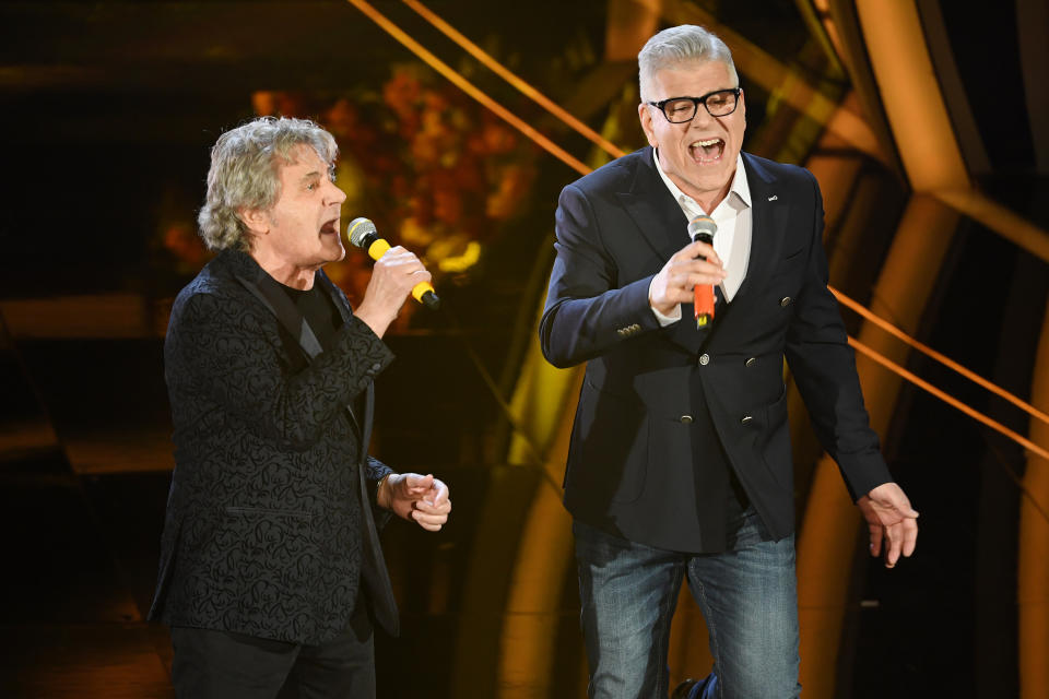 Fausto Leali e Michele Zarrillo (Photo by Daniele Venturelli/Getty Images)