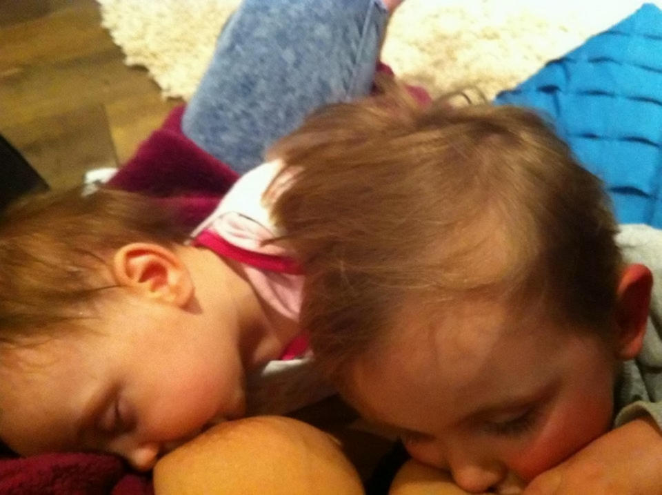 Leanne Allerton has been breastfeeding her children for around eight years [Photo: SWNS]