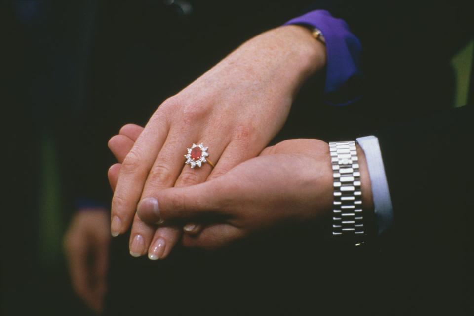 7) Fergie's red hair inspired her ruby ring.