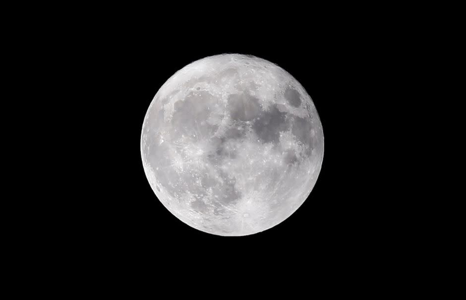 The supermoon is seen near Kowal, Poland November 14, 2016.