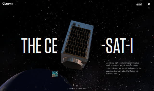 Canon CE-SAT-1 satellite