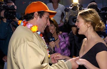 Adam Sandler and Drew Barrymore at the LA premiere of Columbia's 50 First Dates