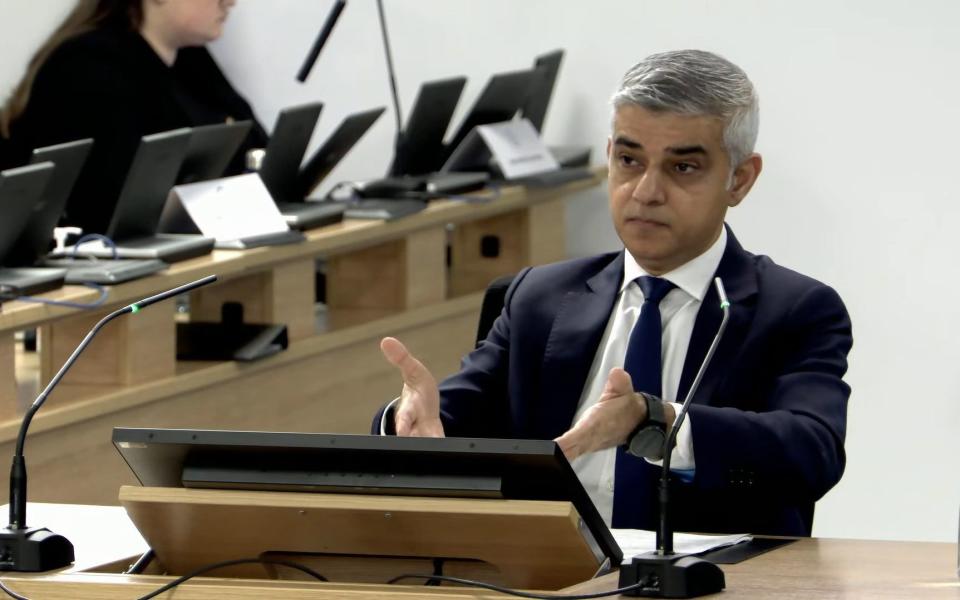 Mayor of London Sadiq Khan speaks at Covid Inqury