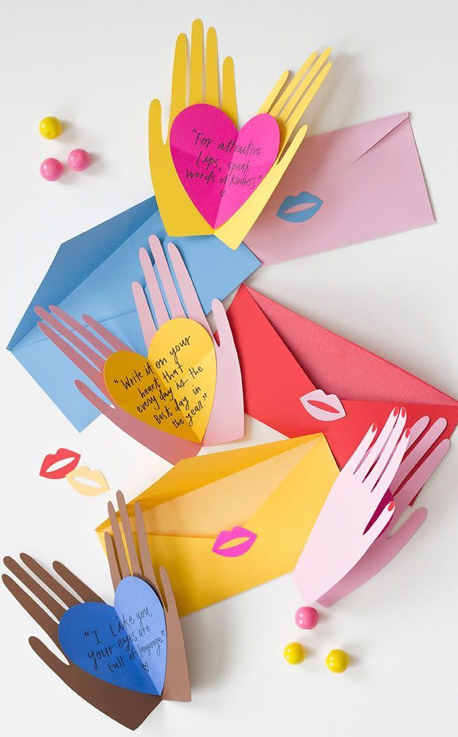 diy fathers day card hands