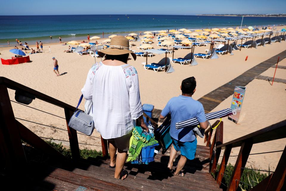 Gale beach in Albufeira, Portugal (REUTERS)