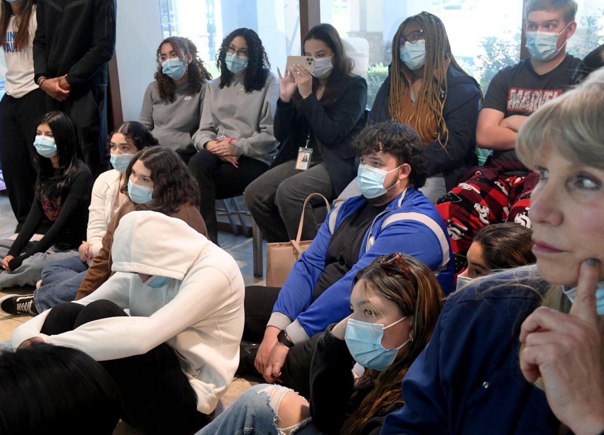 Students from the Oxnard Union High School District attend medical presentations at St. John’s Regional Medical Center in Oxnard in January.