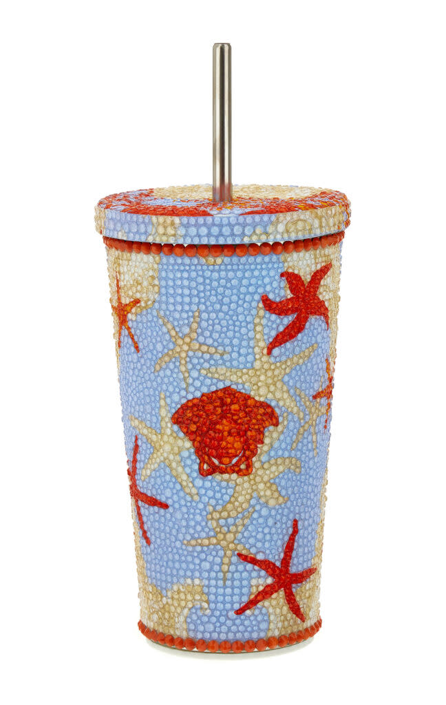 Versace La Vacanza Crystal-Embellished Travel Cup (Image: Provided)