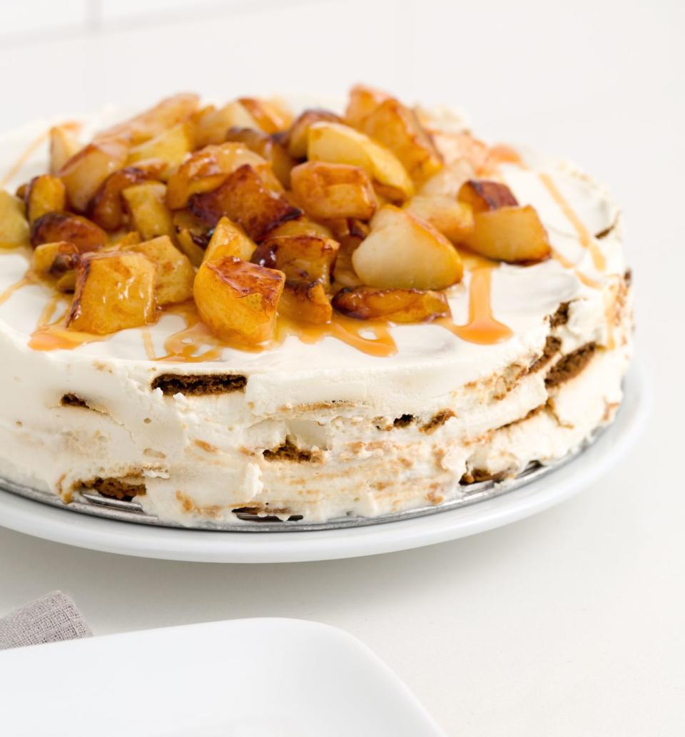 Caramel Apple Cheesecake Icebox Cake