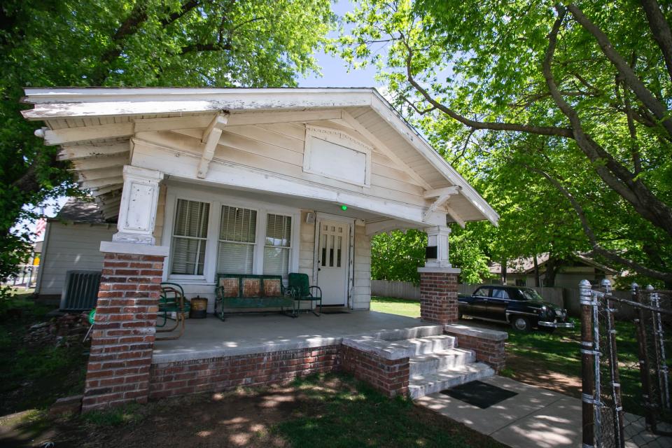 The Outsiders house is pictured on Saturday, May 6, 2022. This home was the set of the 1983 Francis Ford Coppola movie The Outsiders filmed in Tulsa.