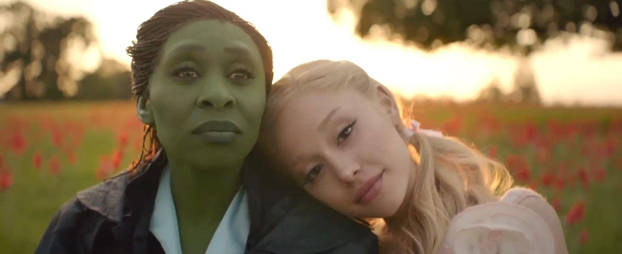 cynthia erivo, ariana grande, wicked teaser trailer