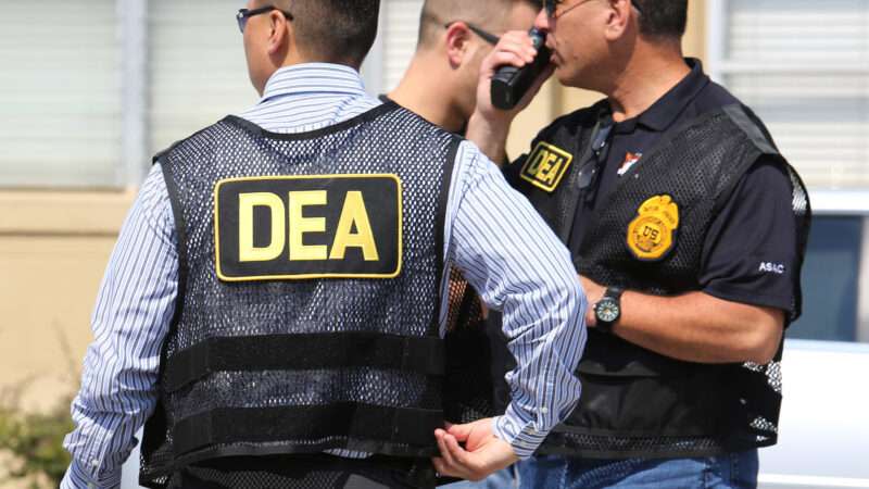 DEA agents investigating a case