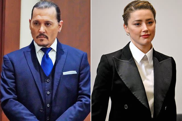 Steve Helber/POOL/AFP/Getty; JIM WATSON/POOL/AFP/Getty Johnny Depp; Amber Heard