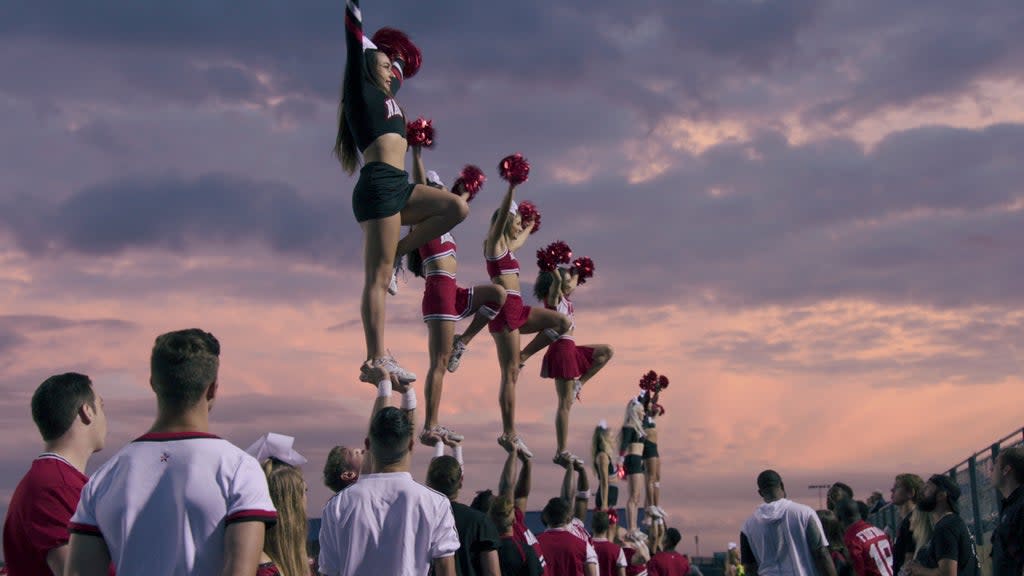 The Navarro College team are the stars of Netflix’s Cheer  (Courtesy of Netflix)