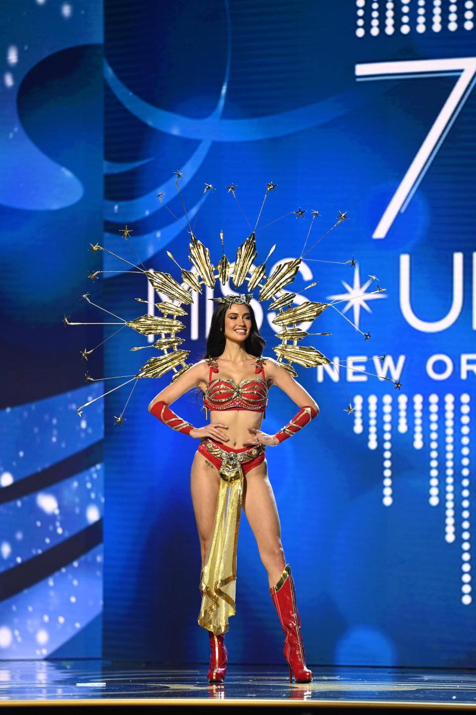 Miss Philippines in the 2023 Miss Universe Costume Contest.