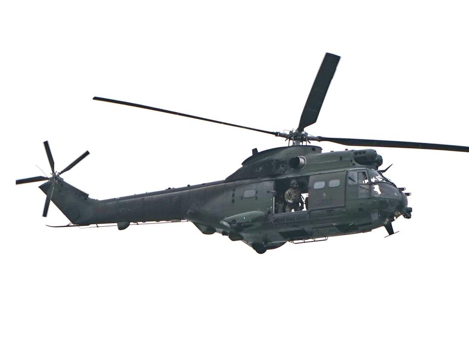 UK military helicopter