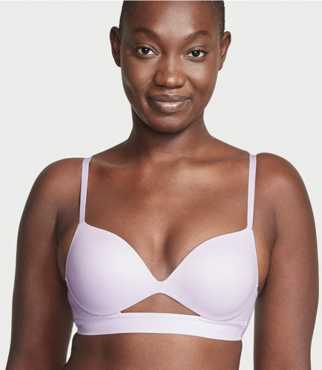 Padded V-Neck Bra - Wide Strap - Knix  Wireless bra, Wide straps, Low cut  top