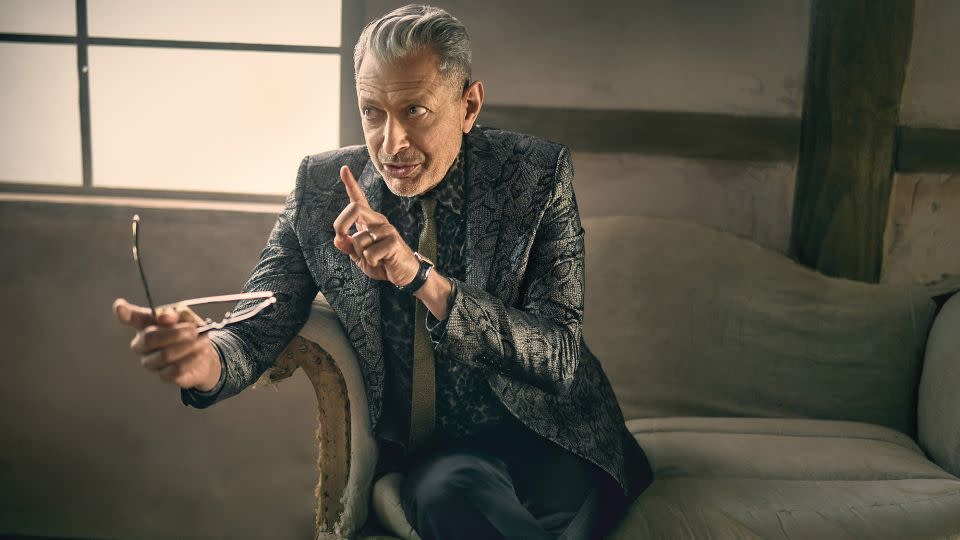 Here, Jeff Goldblum plays to the camera. - Mark Seliger