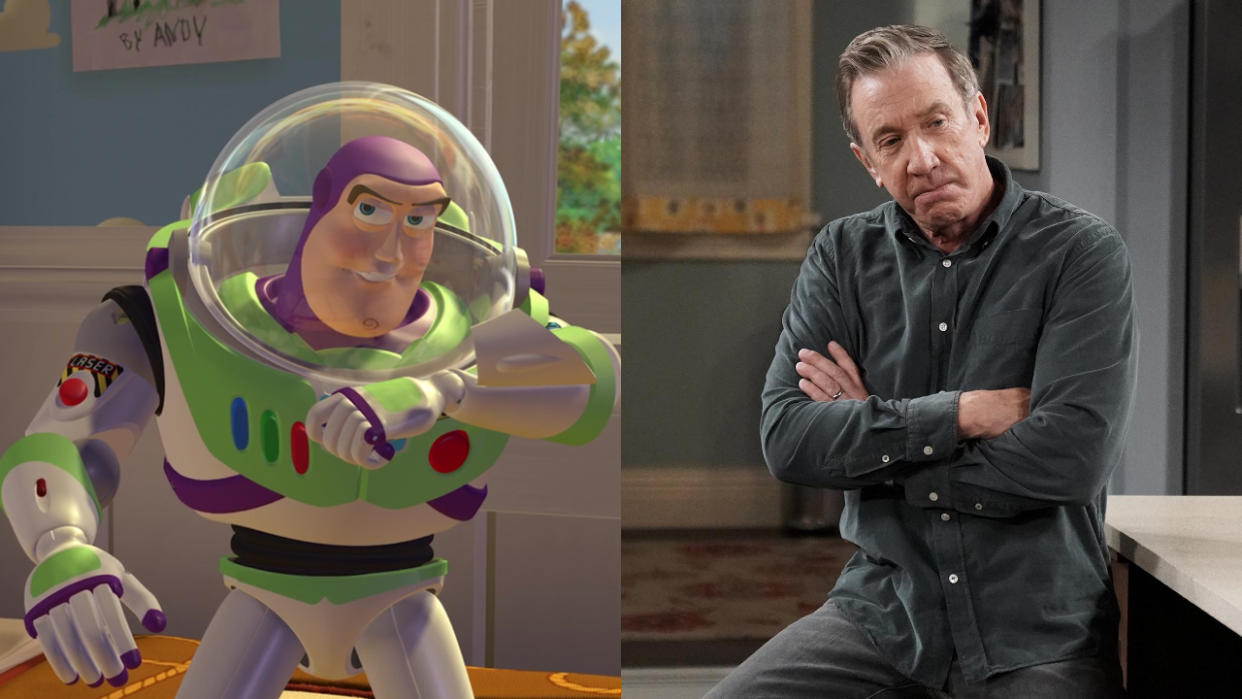  Buzz Lightyear in Toy Story; Tim Allen on Last Man Standing 