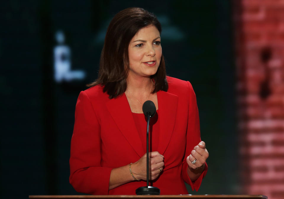 <a href="http://www.senate.gov/artandhistory/history/common/briefing/women_senators.htm"><strong>Served from:</strong></a> 2011 to present   Sen. Kelly Ayotte (R-N.H.) speaks during the Republican National Convention at the Tampa Bay Times Forum on August 28, 2012 in Tampa, Florida. (Photo by Mark Wilson/Getty Images) 