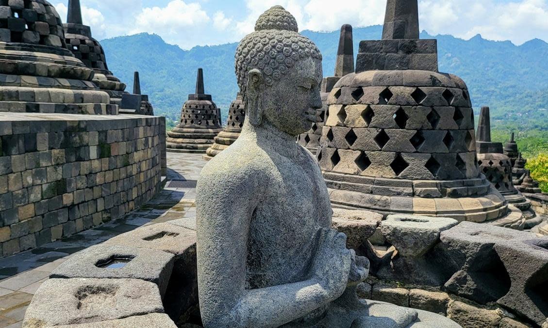 <span>The ‘magnificent’ Borobudur Buddhist temple in Indonesia.</span><span>Photograph: William Dalrymple</span>