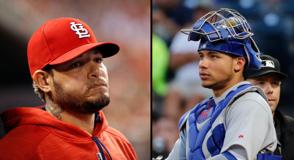 Cardinals catcher Yadier Molina responded to Cubs catcher Willson Contreras’ proclamation that he wants to be the best catcher in MLB. (AP)