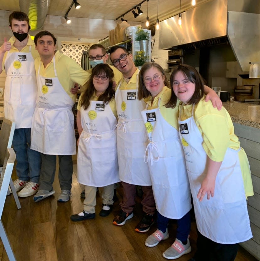 Students at Sorriso Kitchen in Chatham take part in a job training program for young adults with developmental disabilities.