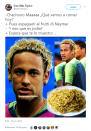 <p>Neymar ha creado un nuevo plato. (Foto: Twitter / @eresmastipico). </p>