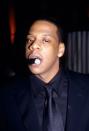 <p>Jay-Z at Diddy's birthday party in New York on November 4, 1998.</p>