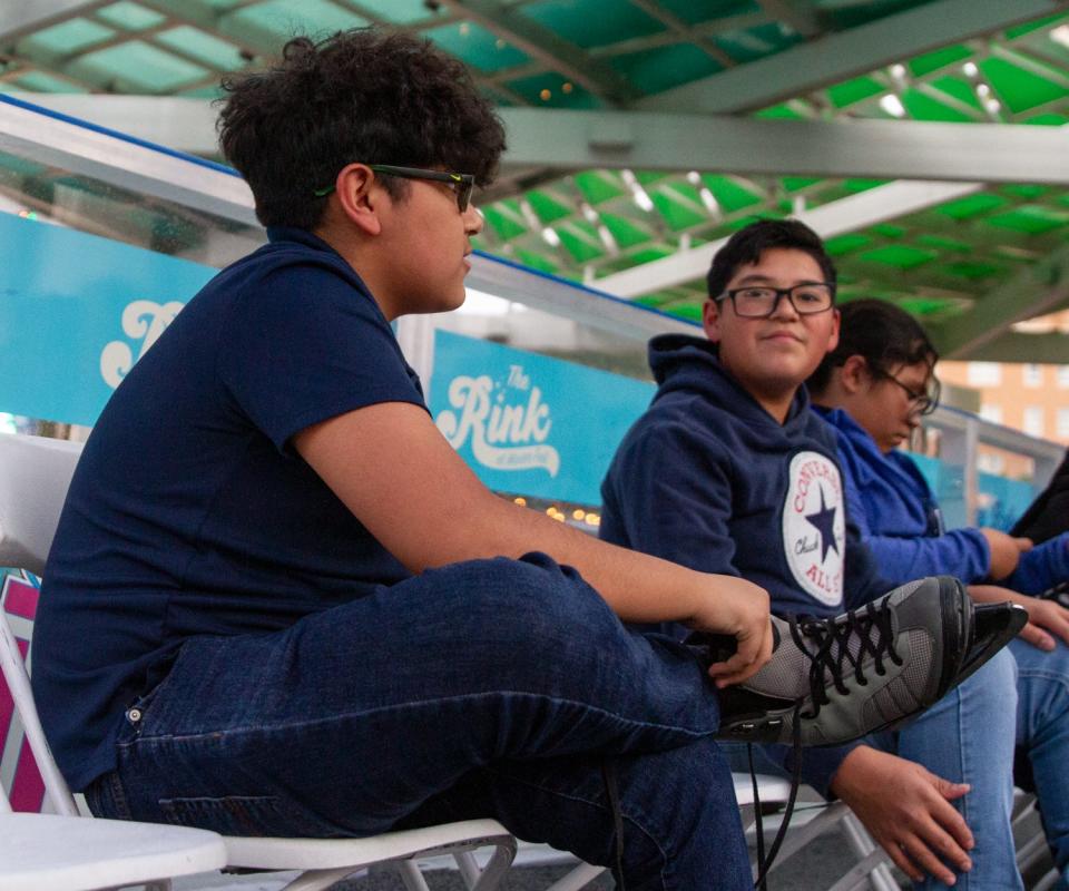 The San Elizario and Petty Boys and Girls Club visited Winter Fest on its opening day to go ice skating at the El Paso Convention Center on Nov. 16, 2023.