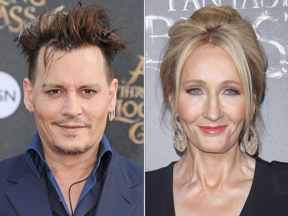 Johnny Depp and J.K. Rowling