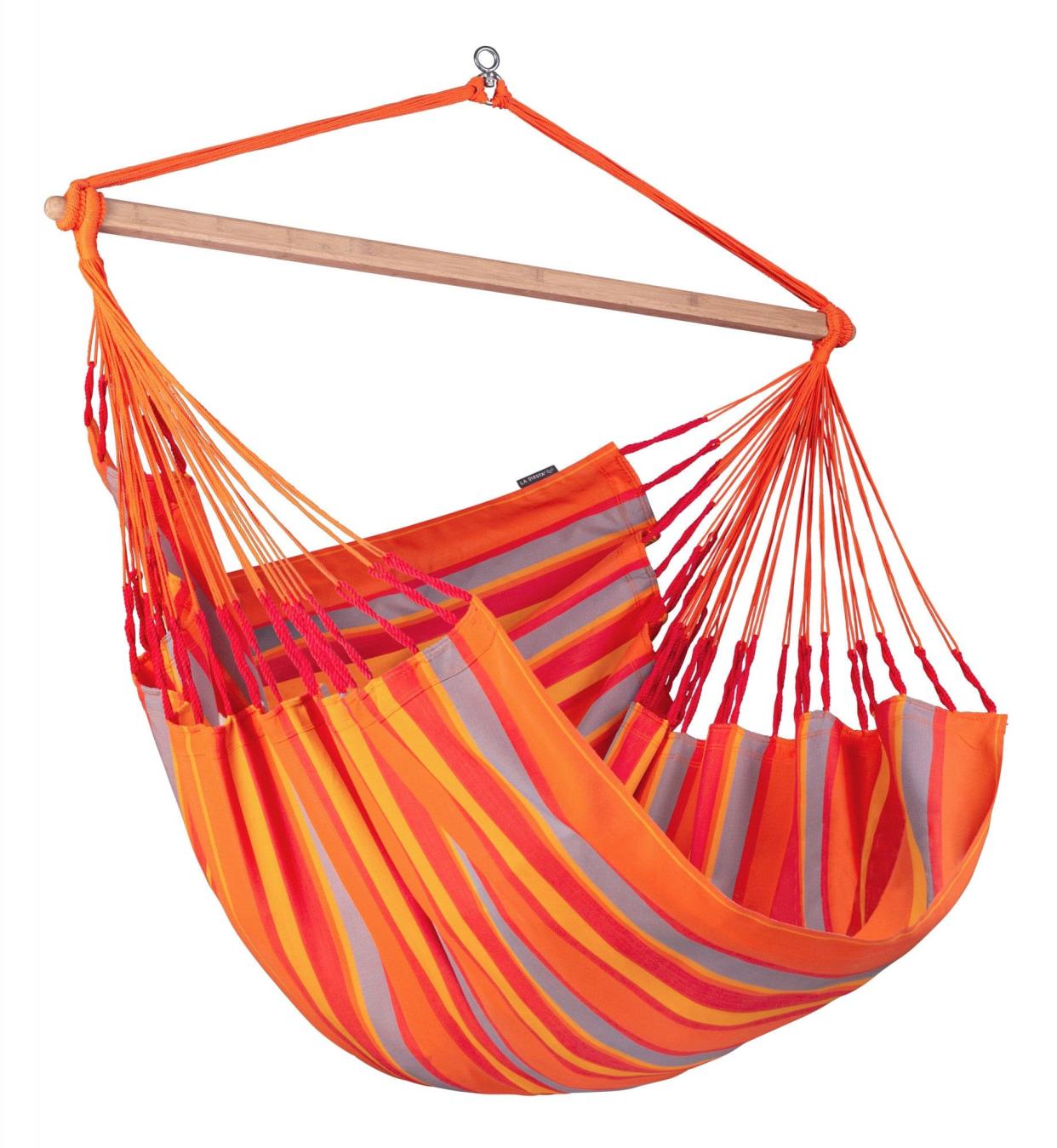 <p><a href="https://us.lasiesta.com/products/la-siesta-domingo-toucan-weather-resistant-kingsize-hammock-chair-dol21-28" rel="nofollow noopener" target="_blank" data-ylk="slk:Shop Now;elm:context_link;itc:0;sec:content-canvas" class="link rapid-noclick-resp">Shop Now</a></p><p>Weather-Resistant Kingsize Hammock Chair</p><p>lasiesta.com</p><p>$169.90</p><span class="copyright">Courtesy of La Siesta</span>