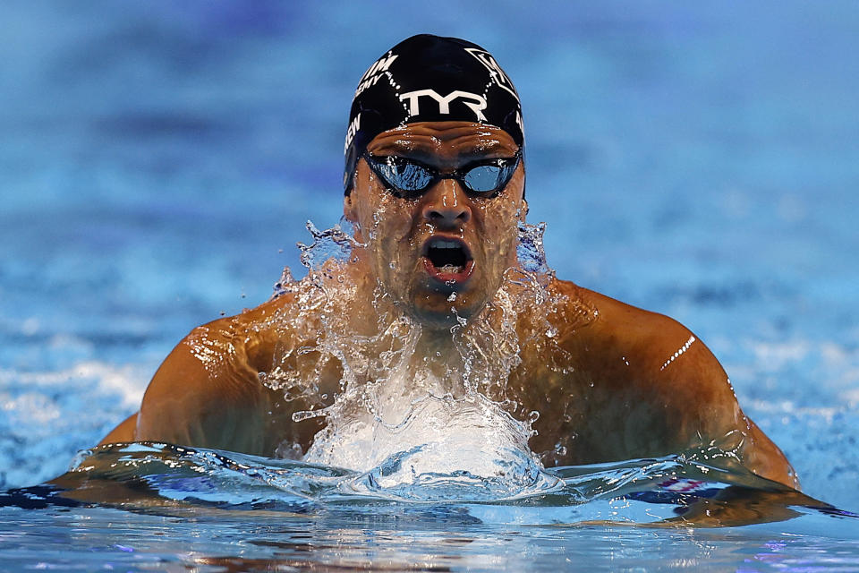 American swimmer Michael Andrew said he's willing to take the risk of going to Tokyo unvaccinated. (Photo by Maddie Meyer/Getty Images)