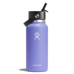 33) Hydro Flask 32 oz Wide Mouth with Flex Straw Cap