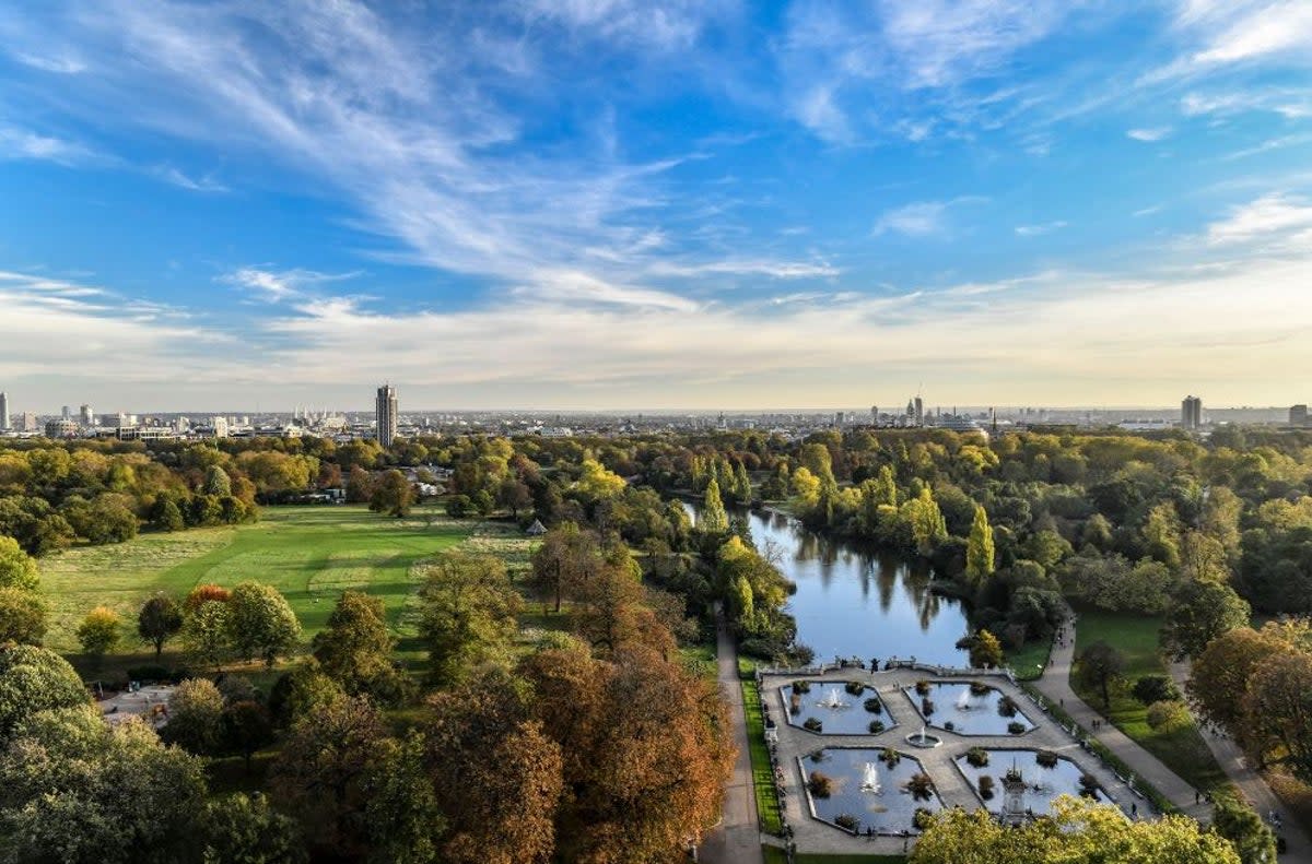 The view from the Royal Lancaster Hotel overlooking Hyde Park (Royal Lancaster London)