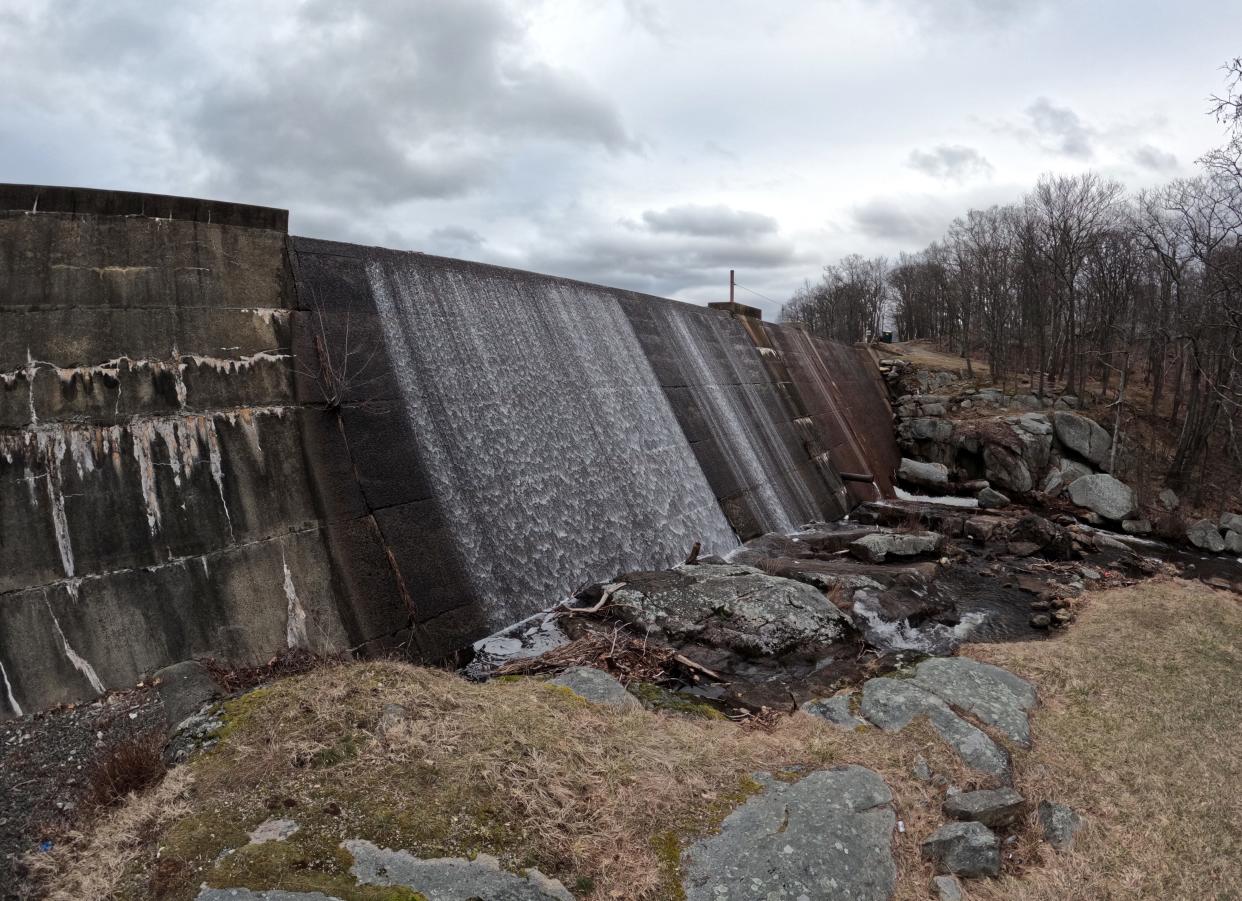 The Lake Welch Dam in Harriman State Park, pictured here, is one of the state's 93 high hazard dams in poor condition, according to the National Inventory of Dams.