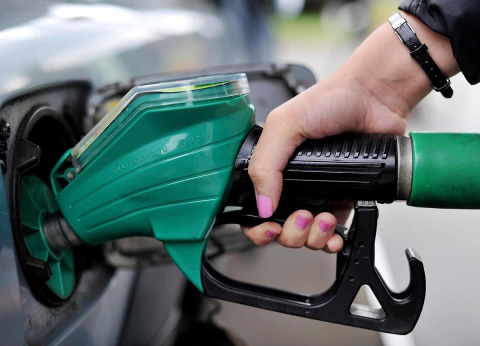 UK inflation hit 9.4% partly fuelled by fuel prices rising by 42.3% in 12 months (PA) (PA Wire)