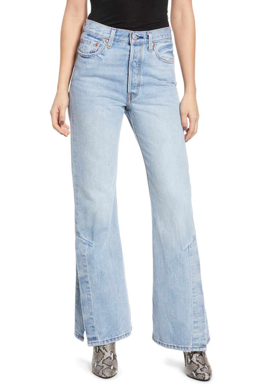 21) A Pair of Retro-Looking Boot-Cut Jeans