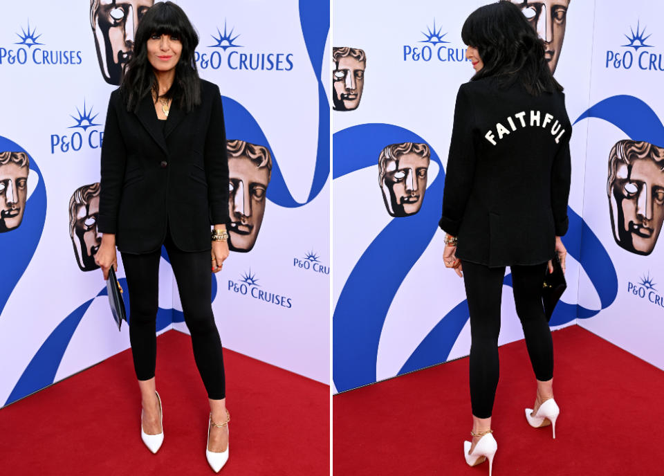 Claudia Winkleman attends the 2023 BAFTA Television Awards with P&amp;O Cruises at The Royal Festival Hall on May 14, 2023 in London, England