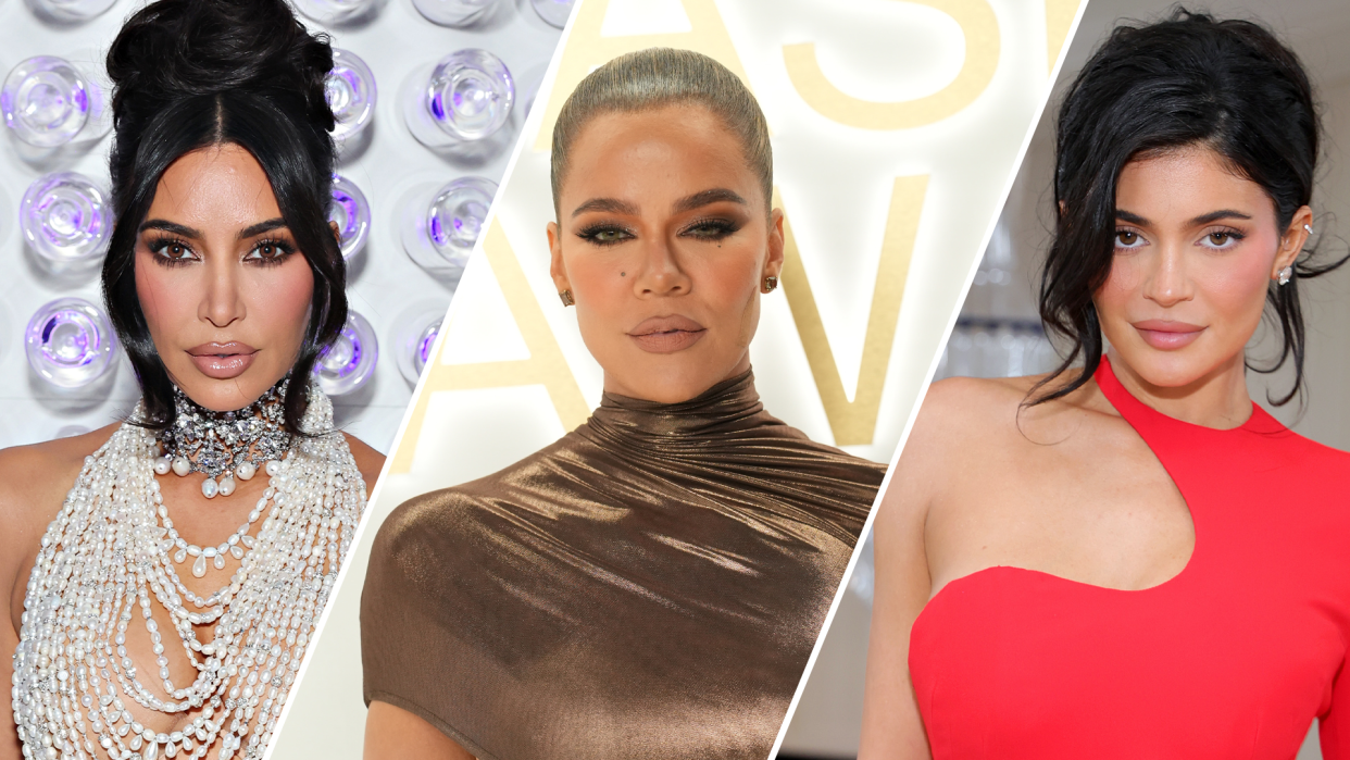 Sisters Kim Kardashian, Khloé Kardashian and Kylie Jenner are part of an ever-growing family. (Photo: Getty Images)