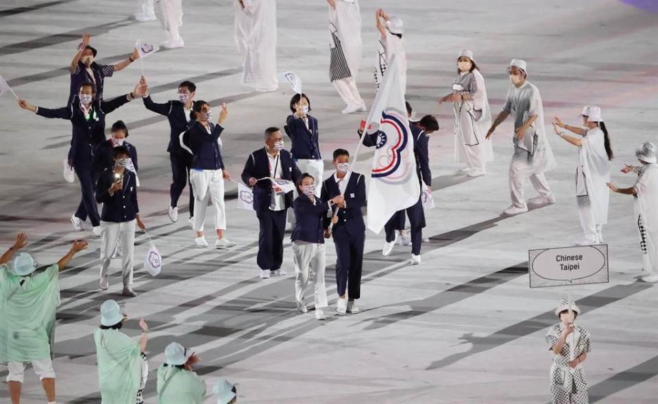 中華隊以「台」（た，Ta）排序進場，NHK稱呼：「台湾です」。（圖／體育署提供）