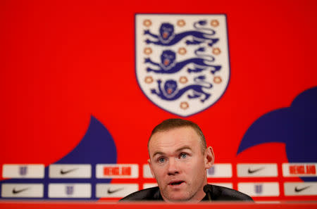 Soccer Football - England Media Day - St. George's Park, Burton upon Trent, Britain - November 13, 2018 England's Wayne Rooney during a press conference Action Images via Reuters/Carl Recine