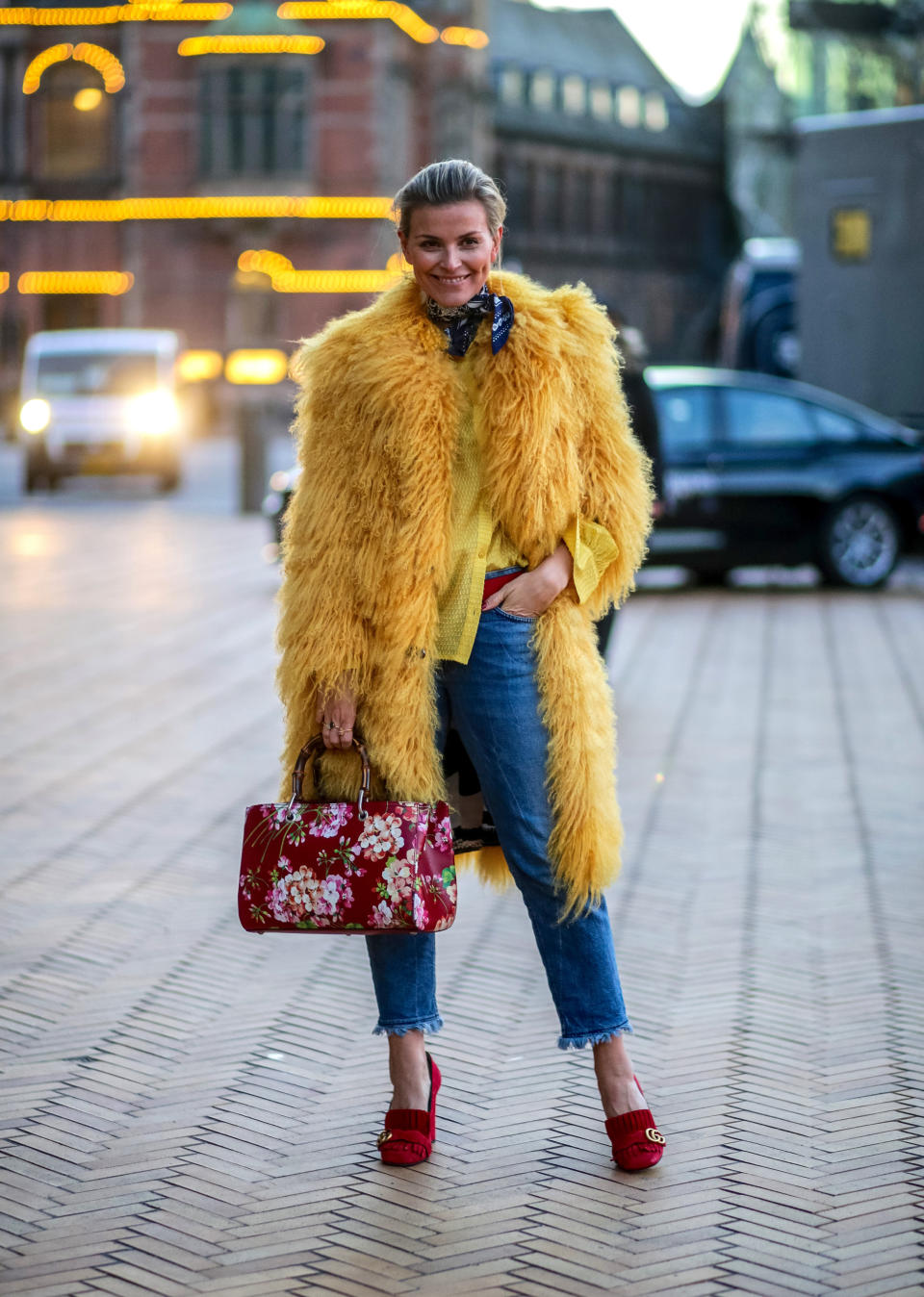 Channelling Big Bird never looked&nbsp;as chic as it did outside Copenhagen Fashion Week in 2016.&nbsp; (Photo: Getty)