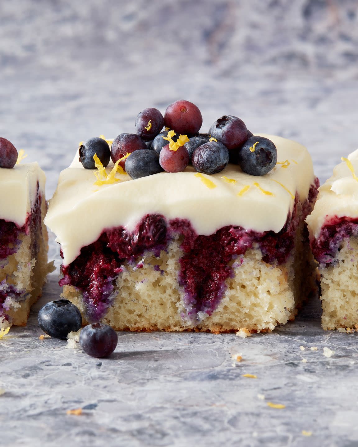 lemon blueberry poke cake