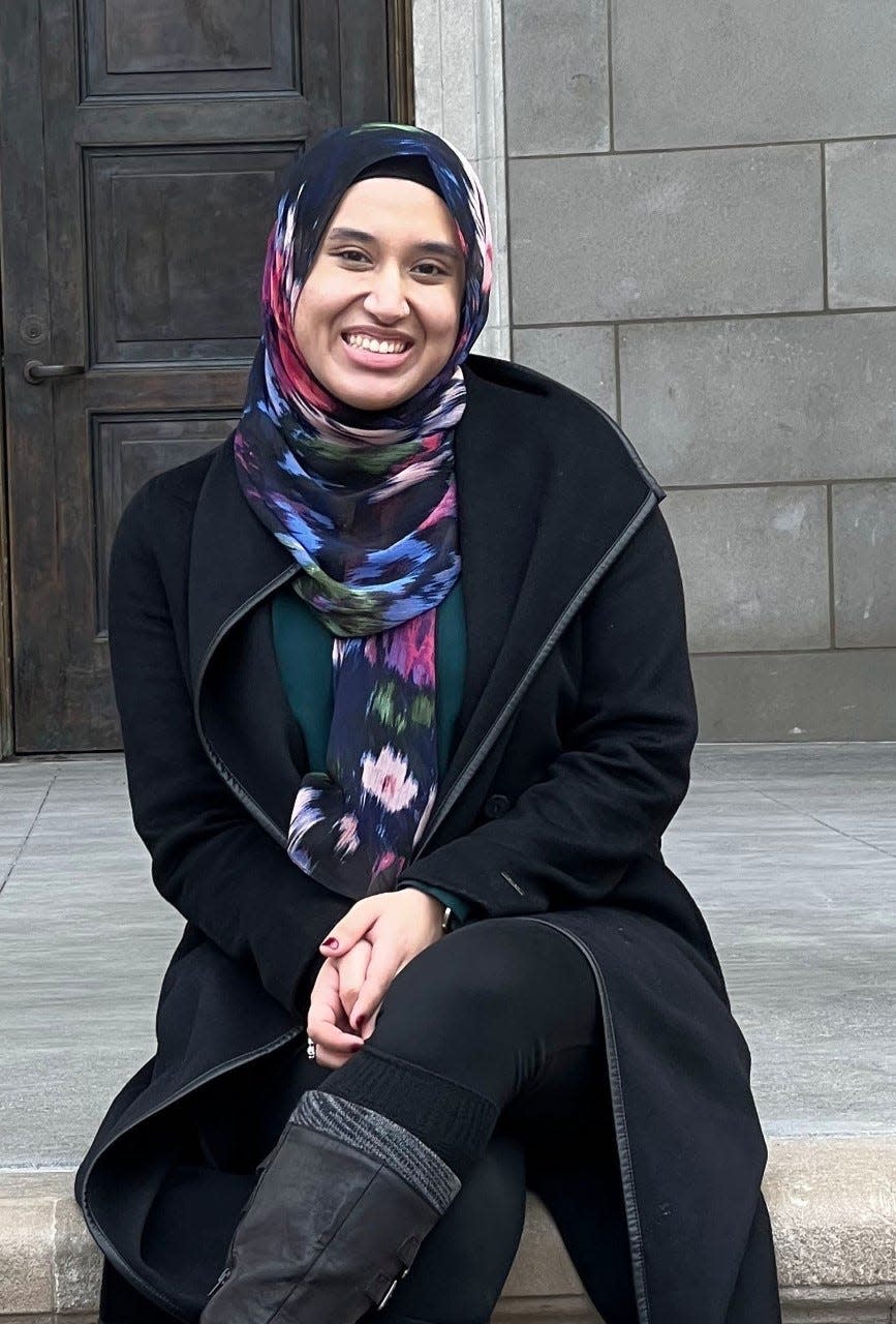 Maysoon Harunani, vice president of the Muslim Students' Association at the University of Rochester.