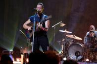 <p>Chris Martin and Coldplay take the stage at New York City's Apollo Theater for the SiriusXM and Pandora Small Stage Series on Sept. 23.</p>