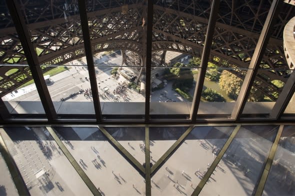 Eiffel Tower's terrifying new glass floor unveiled